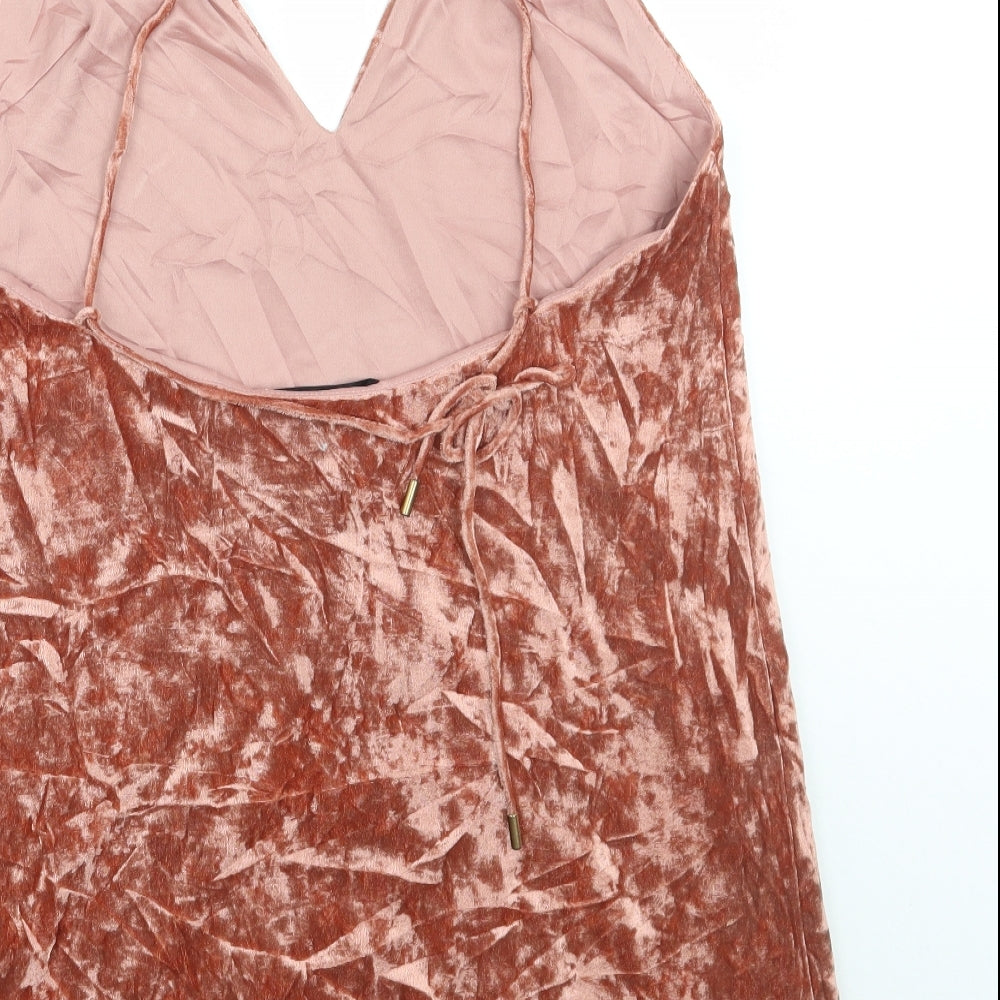 Ecru studios Womens Orange A-Line Size S