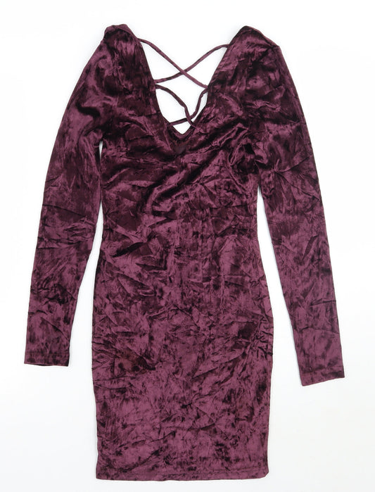 Primark Womens Purple A-Line Size 8