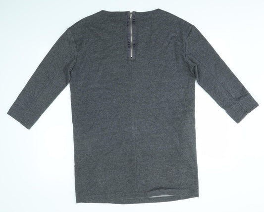 GINKOO Womens Grey Jumper Dress Size 10