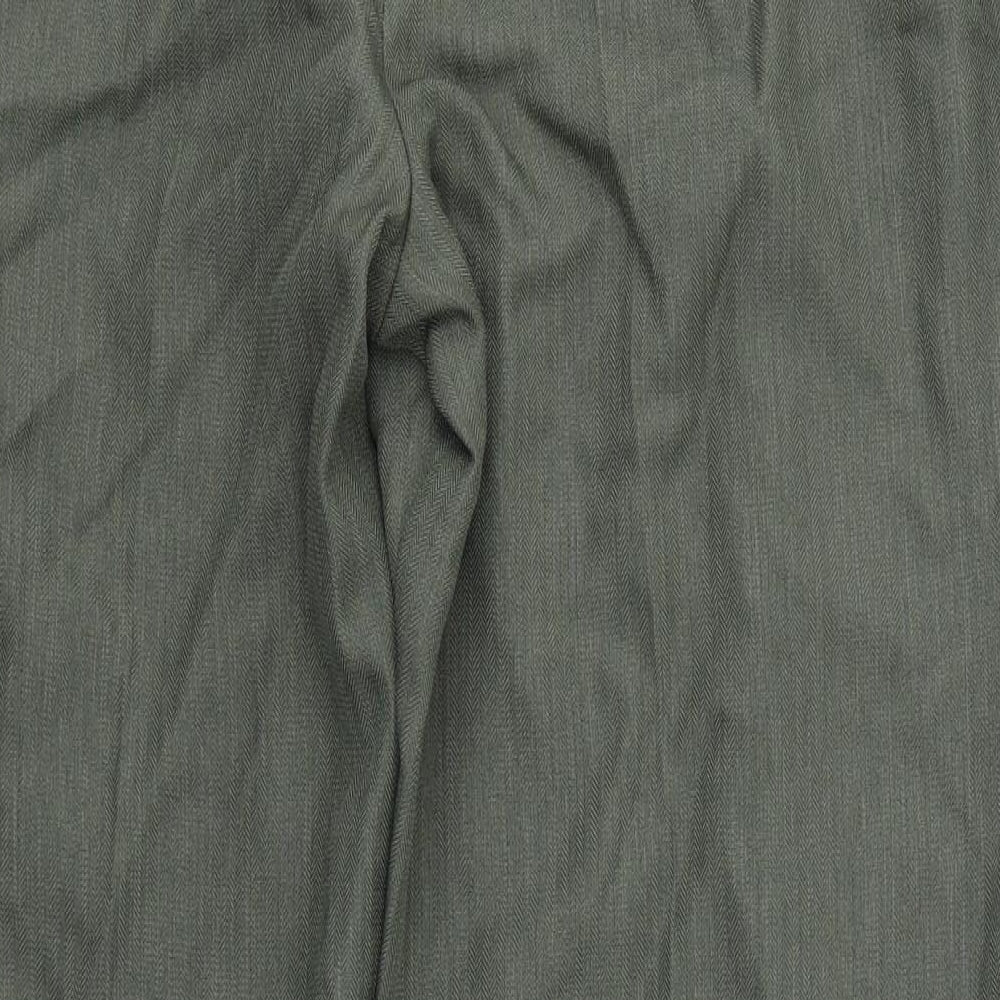 M&S Womens Grey Dress Pants Trousers Size 18 L28 in