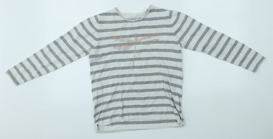 Okaidi Girls Multicoloured Striped Pullover Jumper Size 10 Years