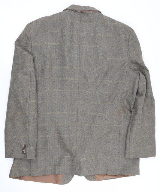 Grendale Mensware Mens Green Check Jacket Blazer
