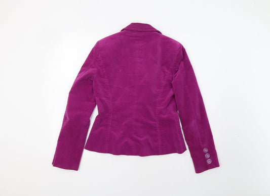 Lineaemme Womens Purple Jacket Blazer Size 12