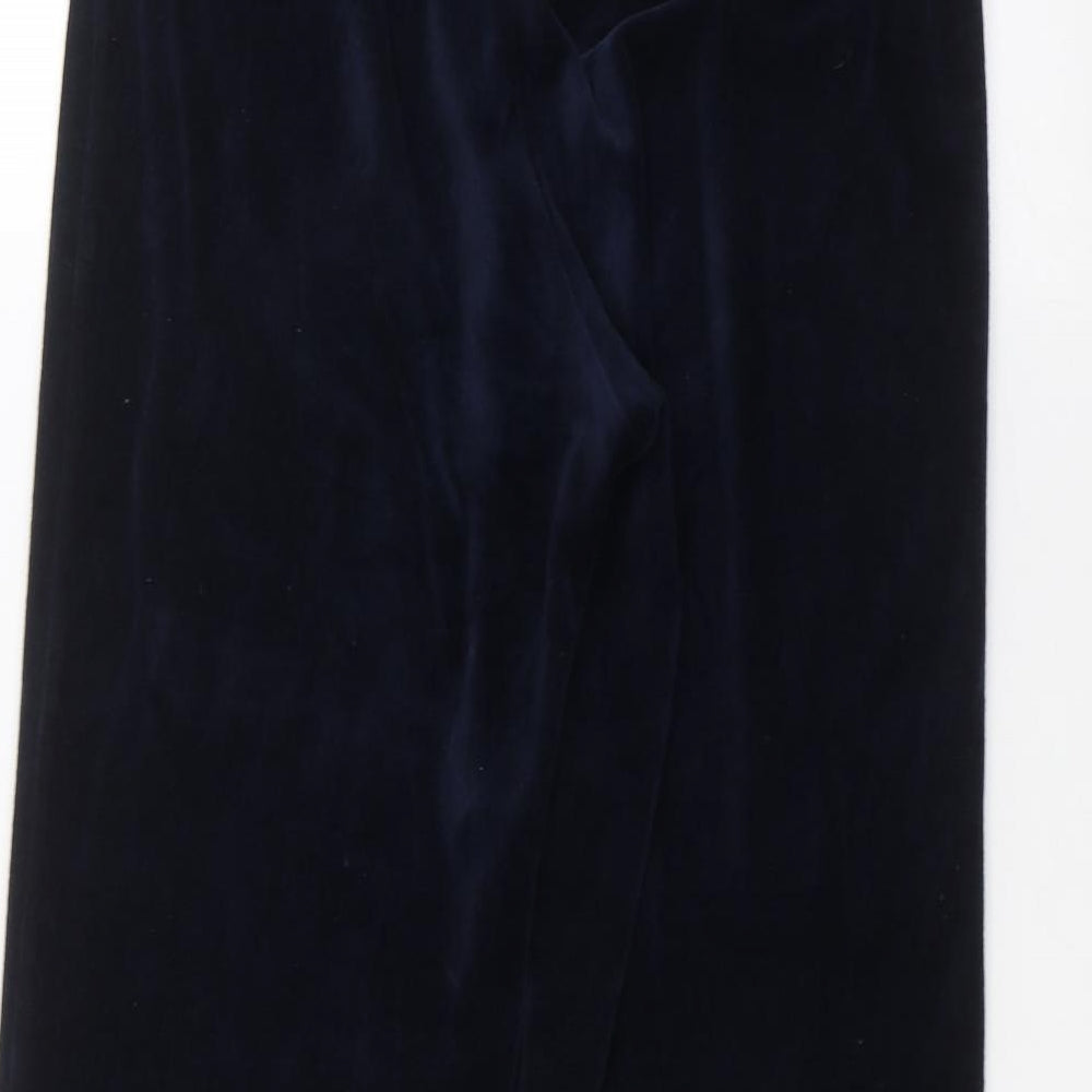 Marks and Spencer Womens Blue Trousers Size 10 L25 in