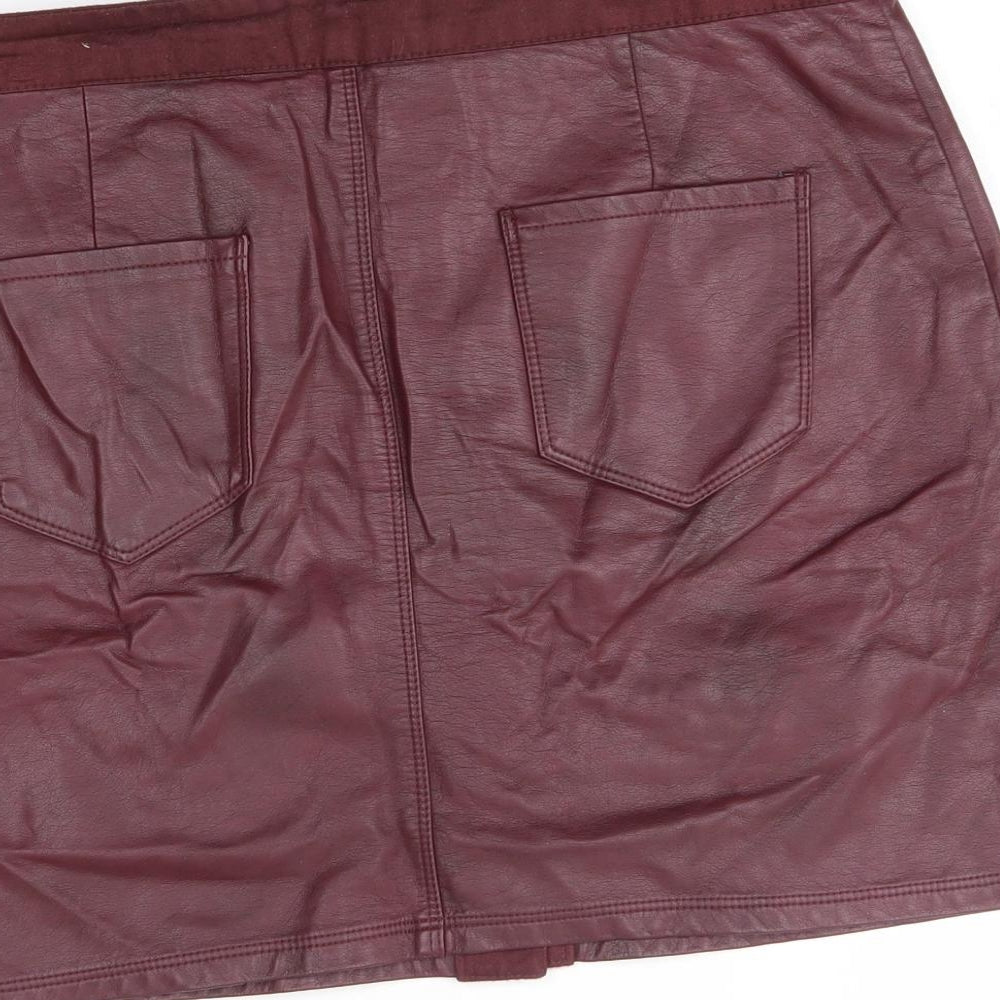 urban bliss Womens Red A-Line Skirt Size 14