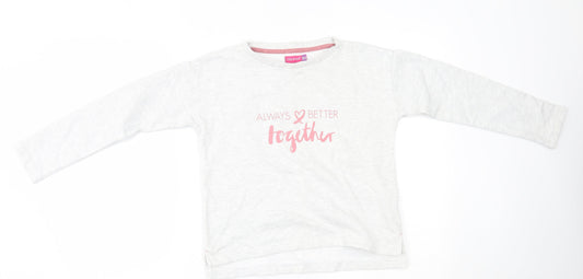 Lily & dan Girls Grey Pullover Jumper Size 10-11 Years