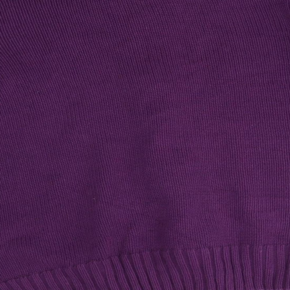 EWM Womens Purple Full Zip Jumper Size M