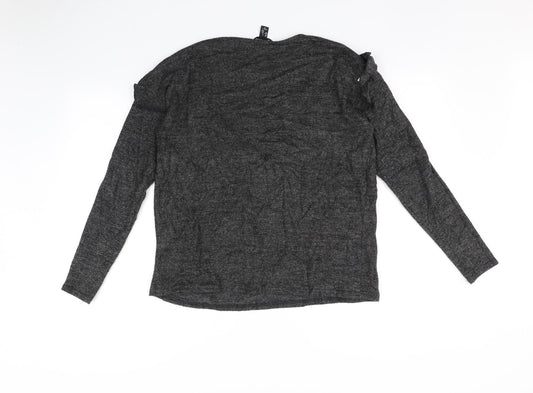New Look Womens Grey Basic T-Shirt Size S