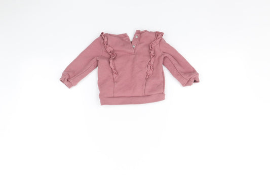 George Baby Pink Pullover Jumper Size 9-12 Months