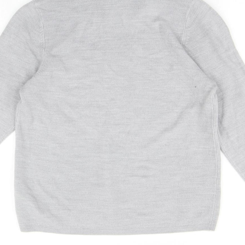 Marks and Spencer Womens Grey Pullover Jumper Size 8