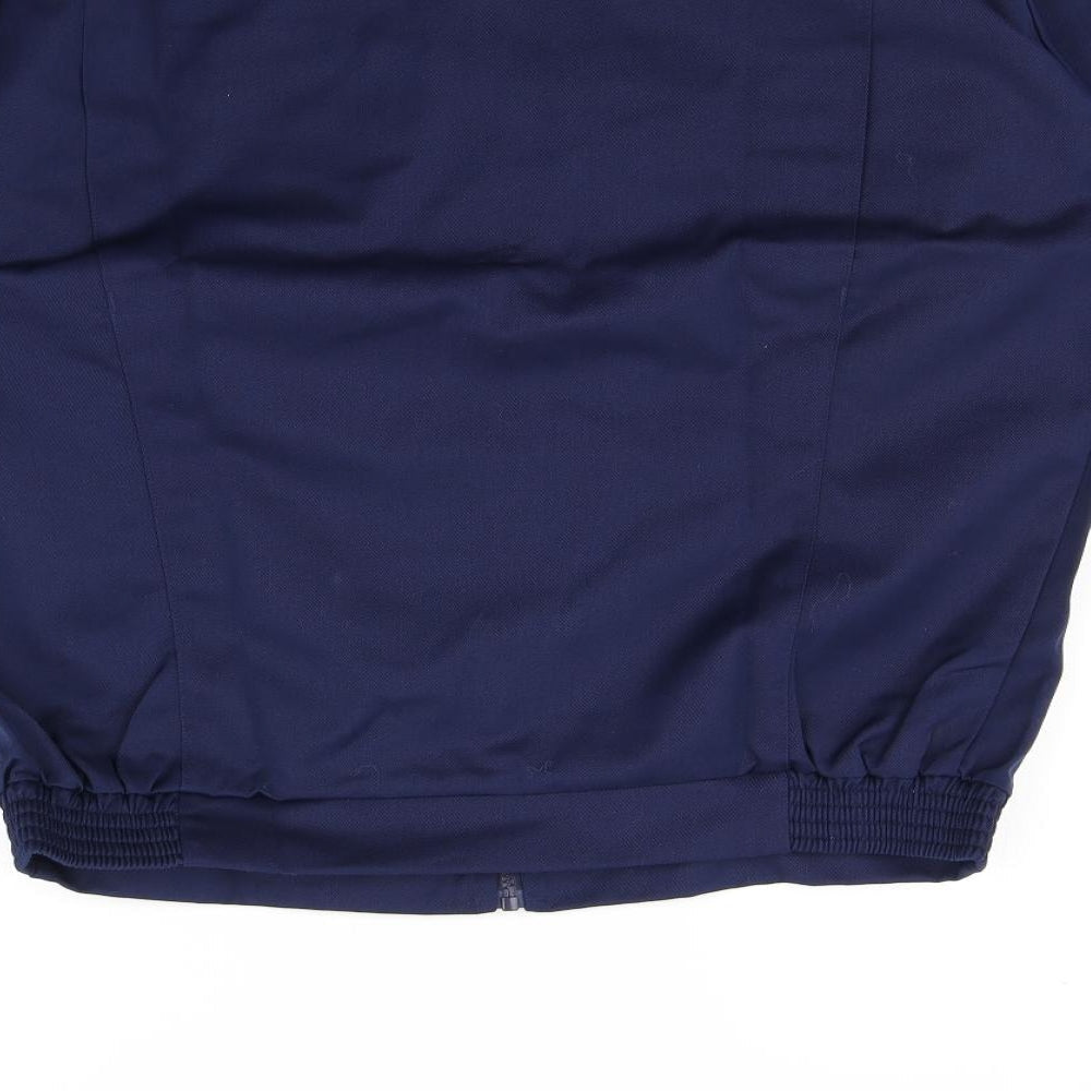 Brand and care label for aRCO women’s blue jacket coat, size M