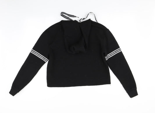 Primark Womens Black Pullover Hoodie Size 2XS