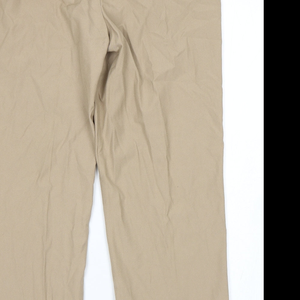 Essentials Womens Beige Trousers Size 18 L26 in