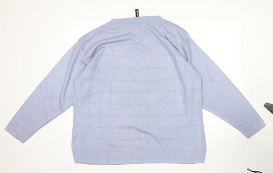 Carter Mens Blue Pullover Jumper Size M