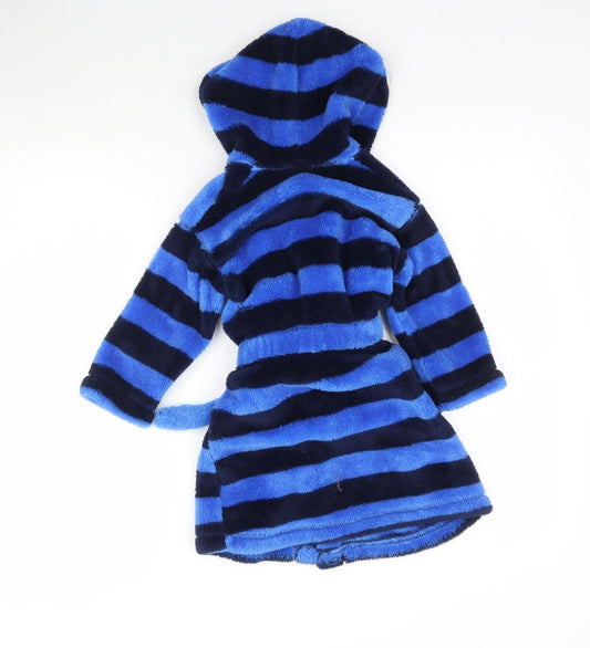 Marks and Spencer Boys Blue Striped Robe Size 2-3 Years