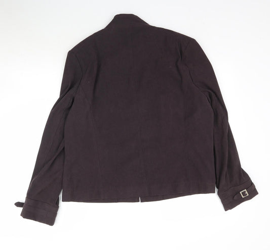 Mia Moda Womens Brown Jacket Size 20