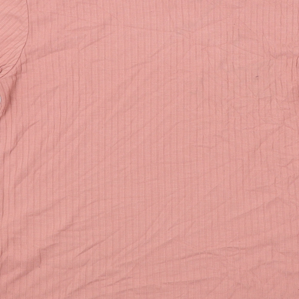 Red Herring Womens Pink Striped Pullover Jumper Size 8