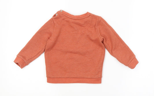 F&F Baby Orange Pullover Jumper Size 9-12 Months