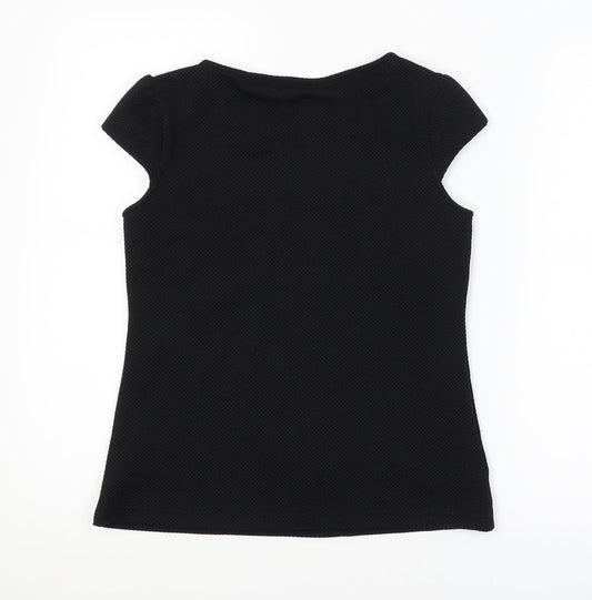 Dorothy Perkins Womens Black Basic Blouse Size 6