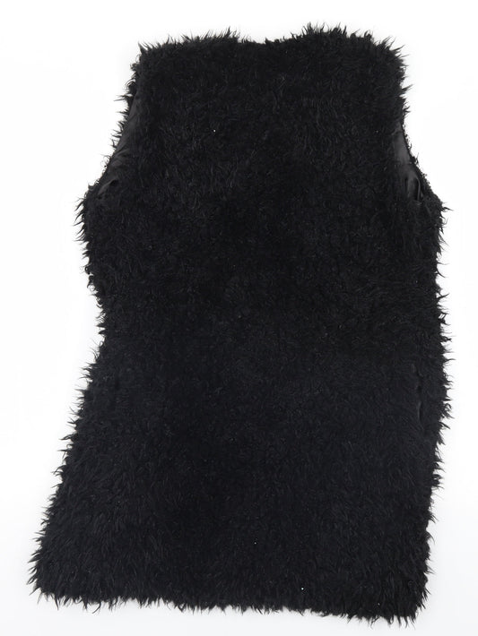 Me Jane Womens Black Overcoat Jacket Size S