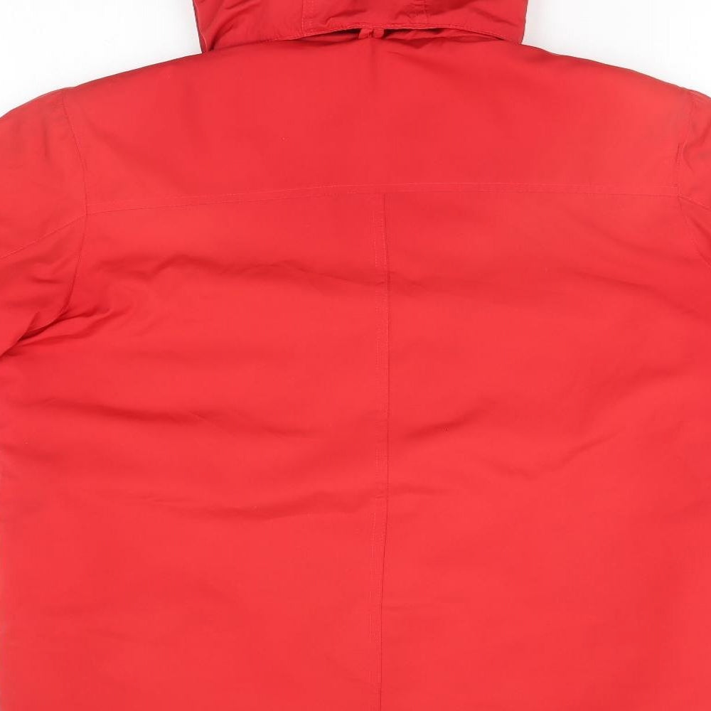 Preworn Womens Red Rain Coat Coat