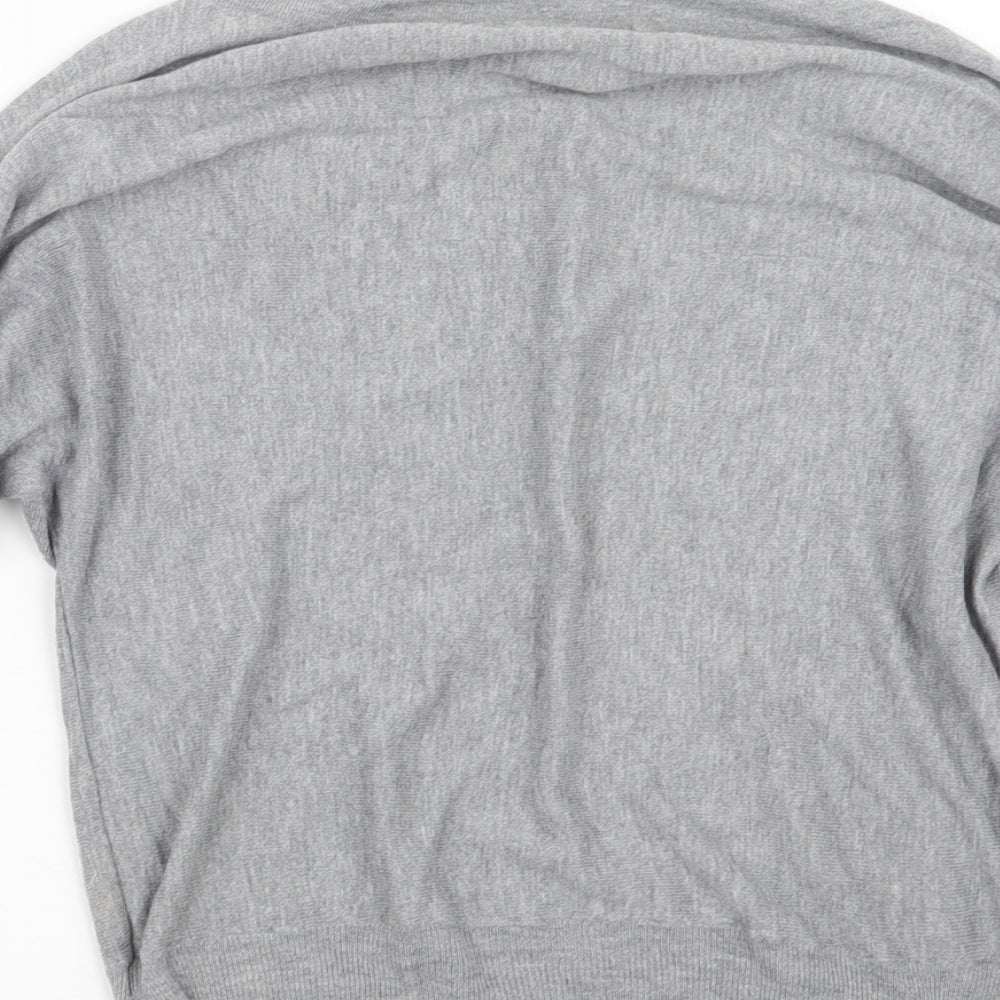 H&M Womens Grey Knit Pullover Jumper Size 8