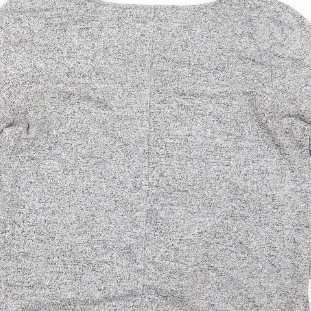 COIN 1804 Womens Grey Pullover Jumper Size M