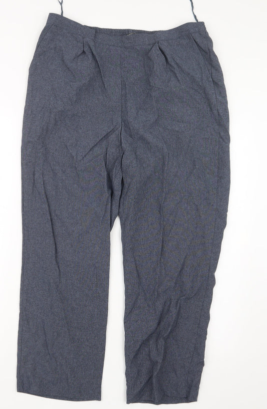 Bonmarché Womens Blue Trousers Size 16 L25 in