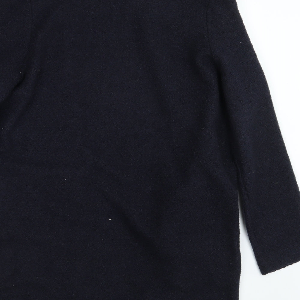 F&F Womens Blue Wrap Jumper Size 10
