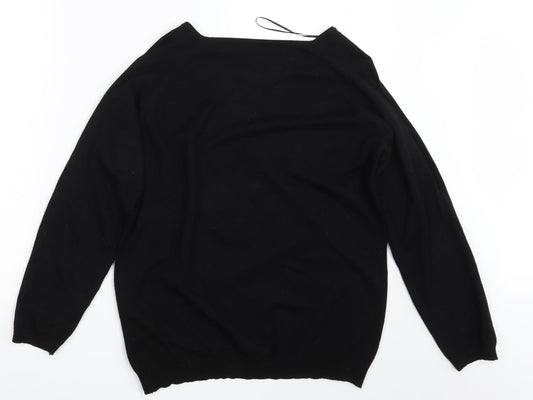 Preworn Womens Black Pullover Sweatshirt Size XL