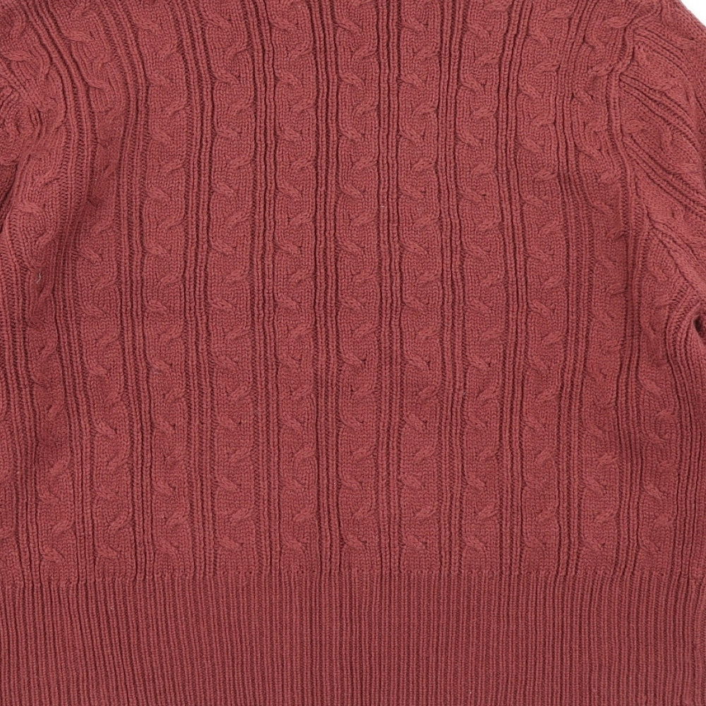 Joie de Vivre Womens Brown Knit Pullover Jumper Size M