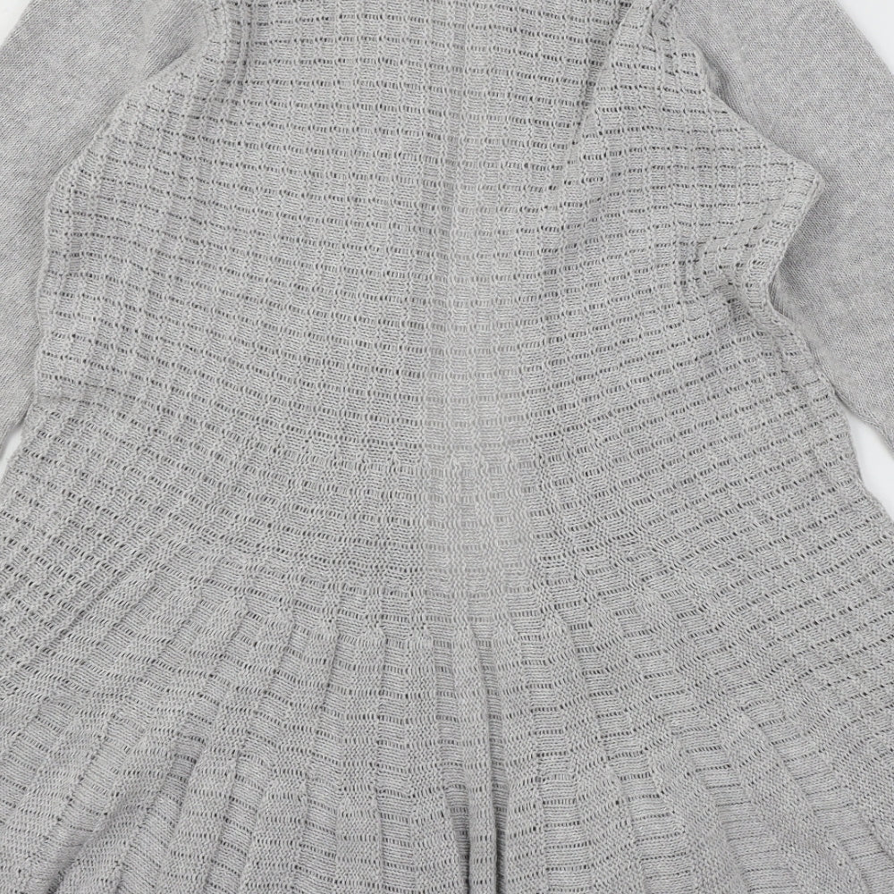Remel Womens Grey Knit Cardigan Jumper Size M