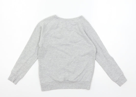 Cherokee Boys Grey Jersey Pullover Sweatshirt Size 9-10 Years - Umberella