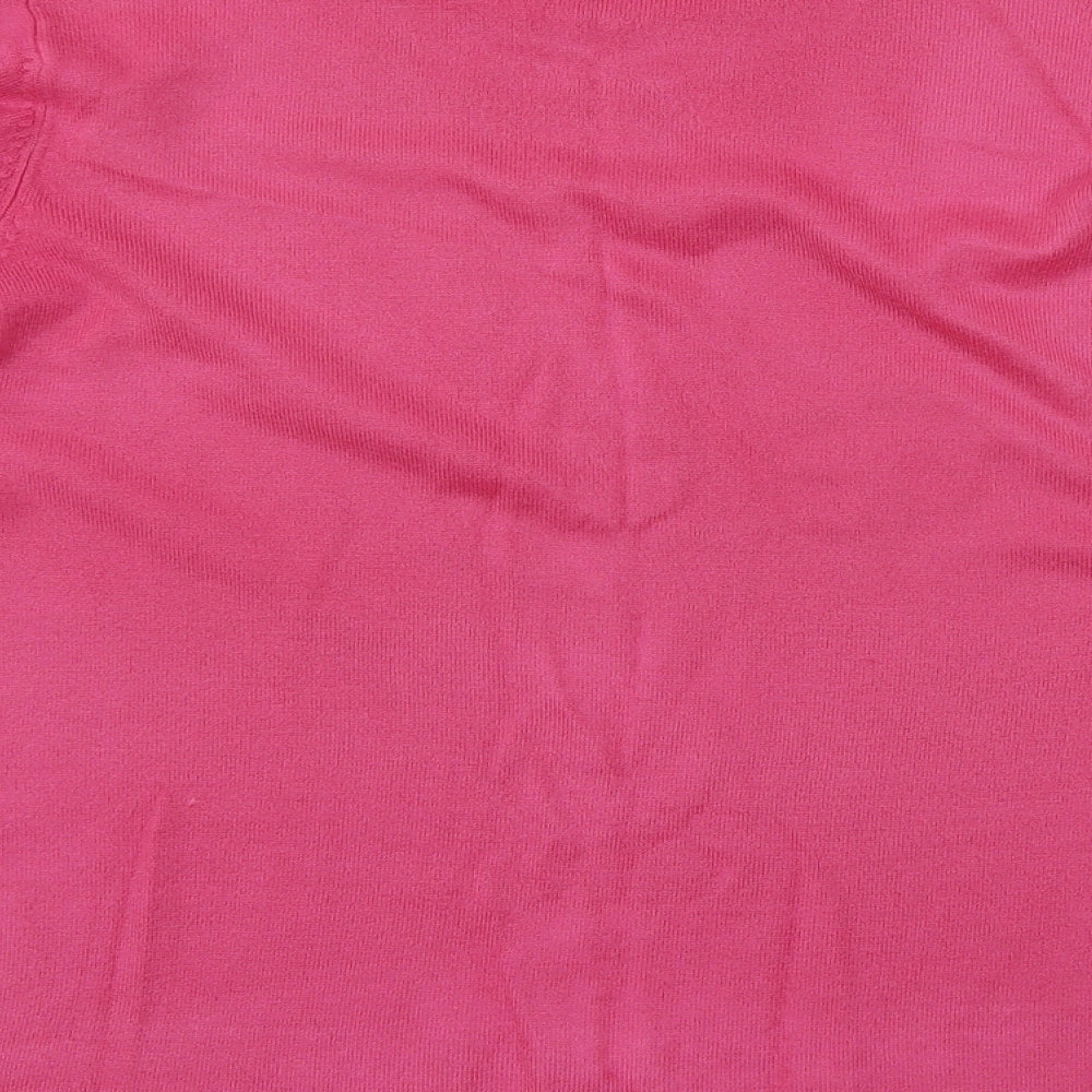 Sarah Hamilton Womens Pink Knit Pullover Jumper Size L