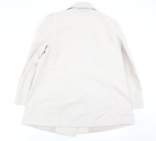 BHS Womens Beige Jacket Coat Size 14