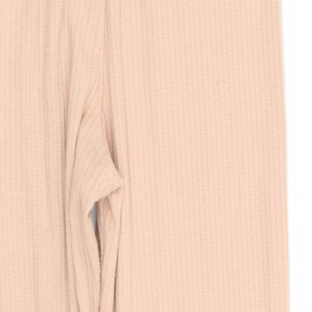 Missguided Womens Beige Trousers Size 8 L24 in - Stretch waistband