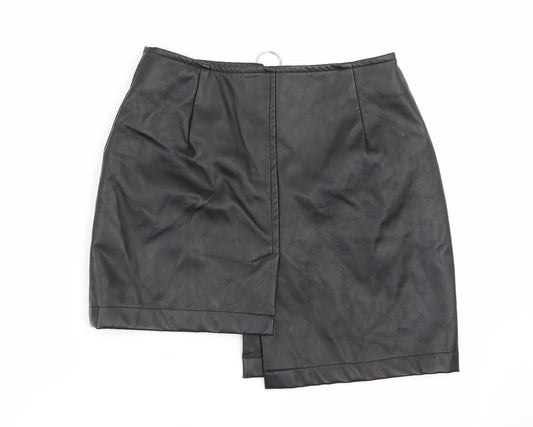 daystar Womens Black Flare Skirt Size M