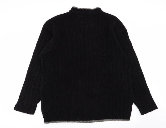 Cedar Wood State Mens Black Pullover Jumper Size M