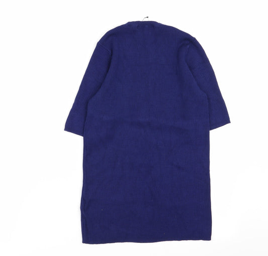 M&S Womens Blue Basic T-Shirt Size 14