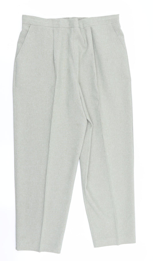 Classics Womens Green Trousers Size 18 L27 in - Stretch waistband