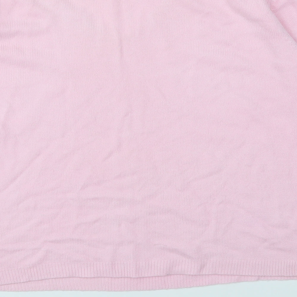 Debbie Morgan Womens Pink Pullover Jumper Size M