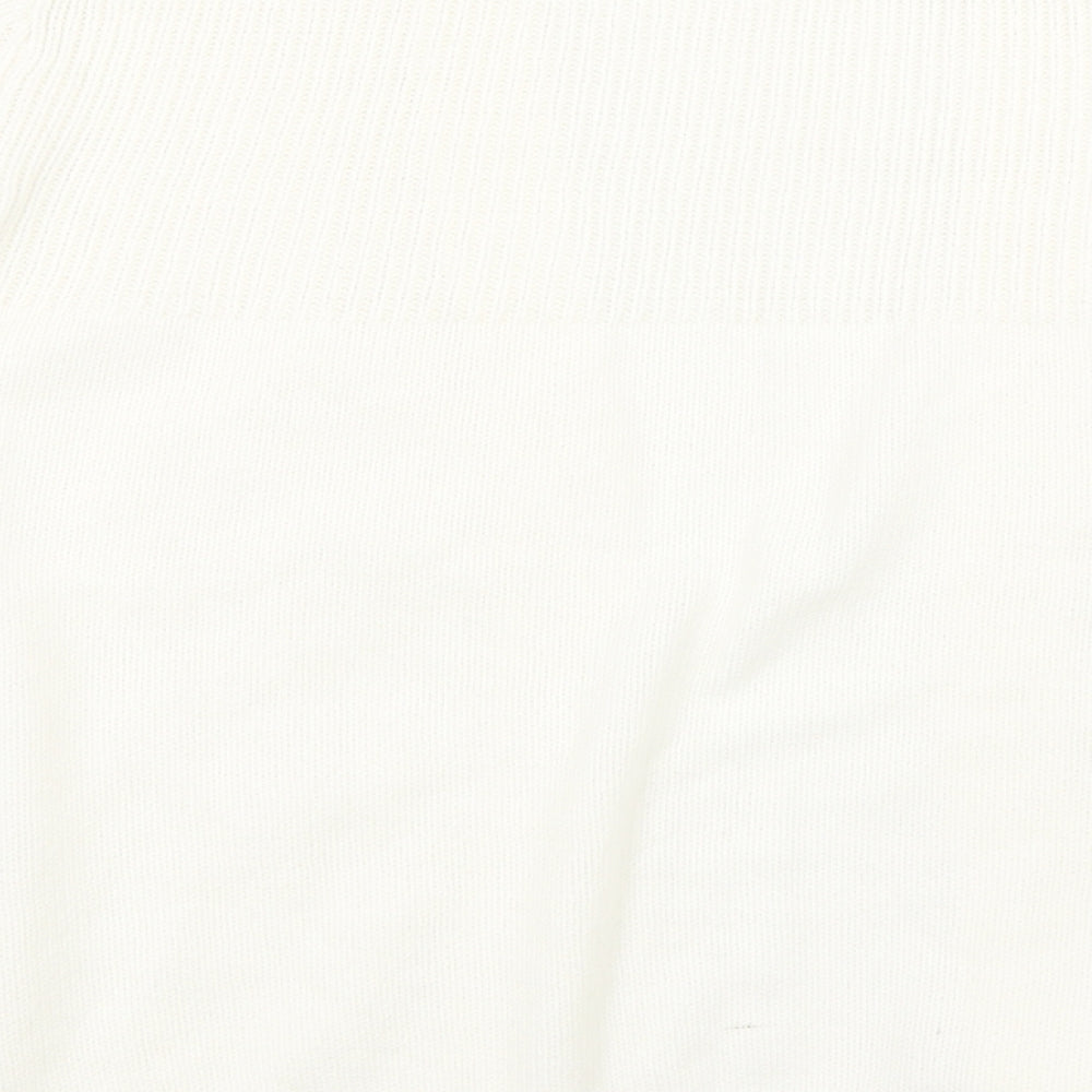 Authetic 1928 Womens White Cardigan Jumper Size M