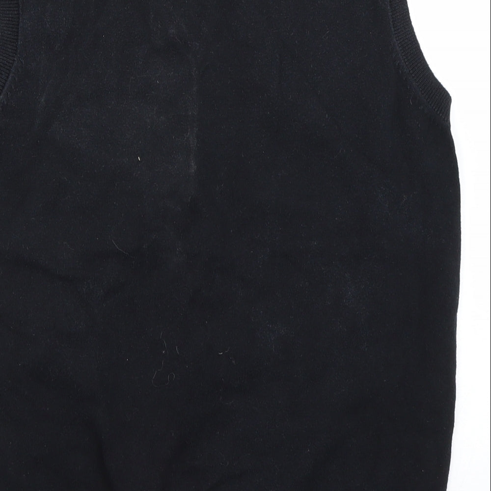 Cedar Wood State Mens Black Vest Jumper Size M