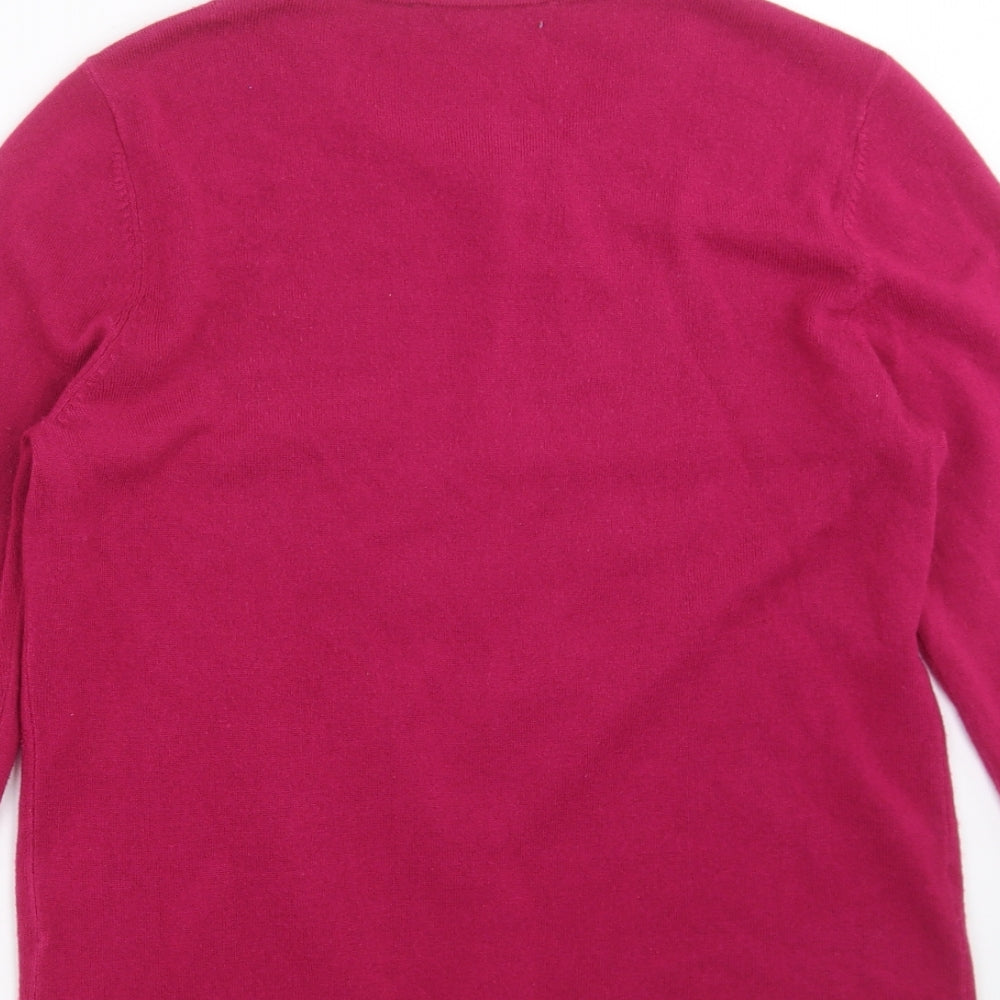 love knitwear Womens Purple Cardigan Jumper Size 12
