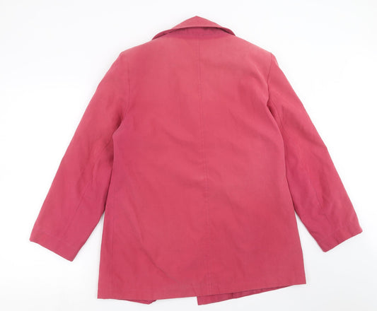 EWM Womens Pink Jacket Coat Size 12