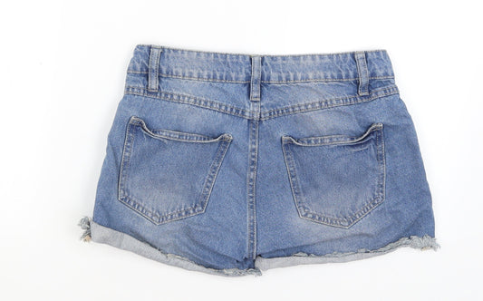 Tutti Frutti Womens Blue Hot Pants Shorts Size 8