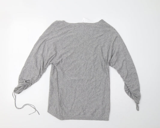 Dorothy Perkins Womens Grey Pullover Sweatshirt Size 10