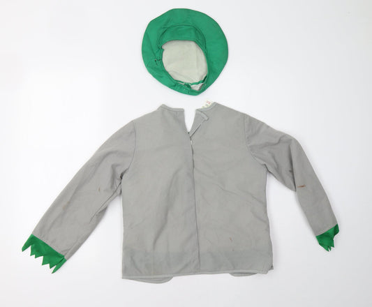 Matalan Boys Grey Pullover Sweatshirt Size 9-10 Years - Halloween - with hat