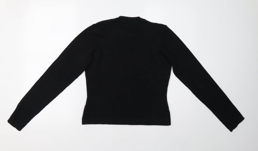 Debenhams Womens Black Pullover Sweatshirt Size M