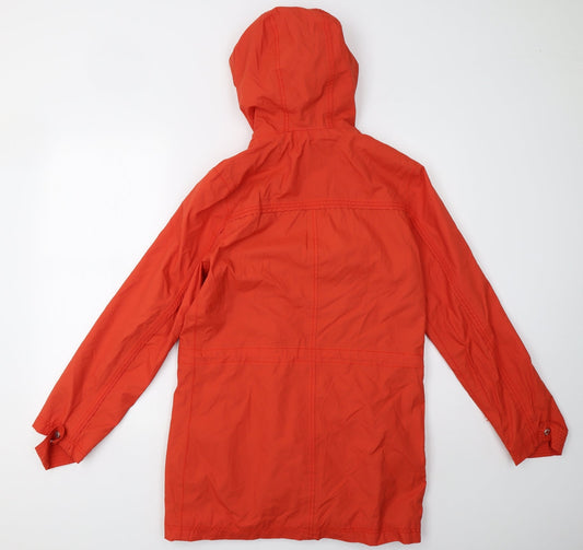 Debenhams Womens Orange Jacket Coat Size 10